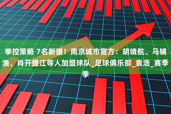 拳控策略 7名新援！南京城市官方：胡靖航、马辅渔、肖开提江等人加盟球队_足球俱乐部_袁浩_赛季