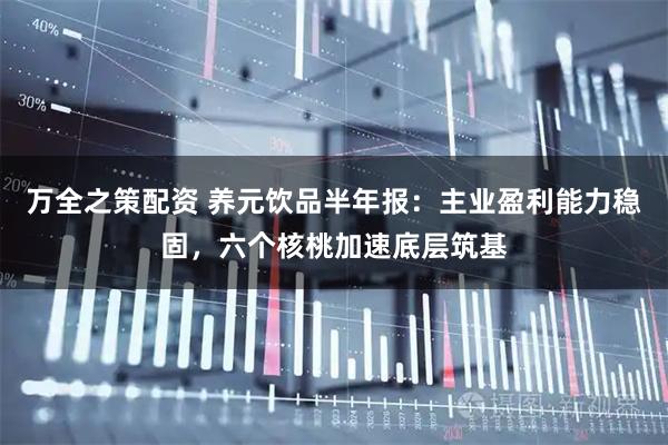 万全之策配资 养元饮品半年报：主业盈利能力稳固，六个核桃加速底层筑基
