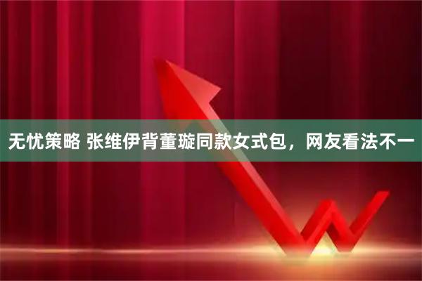 无忧策略 张维伊背董璇同款女式包，网友看法不一